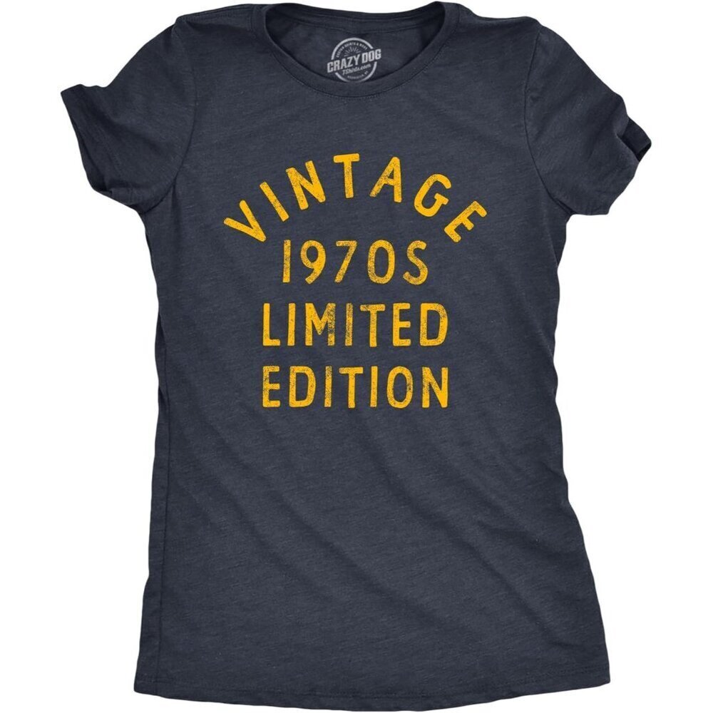 Women’s Vintage 1970s T Shirt Funny Retro Classic Tee for Ladies
